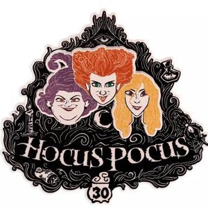 NEW Hocus Pocus 30th Anniversary Jumbo Pin 3” Limited Release DISNEY